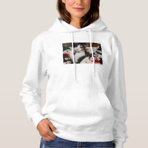 Calico en Snowmen Hoodie