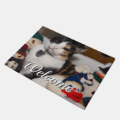 Calico en Snowmen Welkom Doormat Deurmat (Schuin)