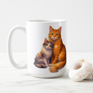 Calico en Tabbykatten Mok
