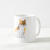 Calico Essential, Calico Portrait, Cute Calico Cat Koffiemok (Voorkant rechts)