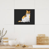 Calico Essential, Calico Portrait, Cute Calico Cat Poster (Keuken)
