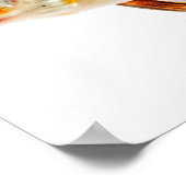 Calico Fantail Comet goudvis Poster (Hoek)