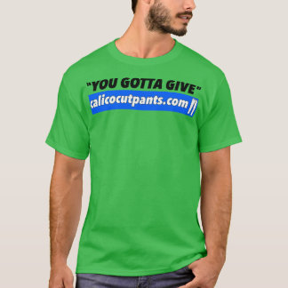 Calico gesneden broek die je moet geven t-shirt