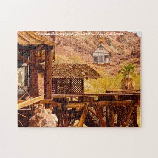 Calico Ghost Town California.kerstgroeten Legpuzzel (Horizontaal)