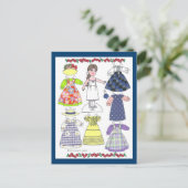 Calico Girl Lillie Paper Briefkaart (Staand voorkant)