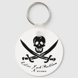 Calico Jack Nassau Pirate Flag Jolly Roger Sleutelhanger