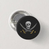 Calico Jack Pirate Flag Button (Voorkant /achterkant)