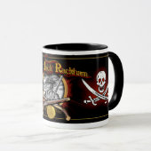Calico Jack Rackham Pirate Coffee Mok (Voorkant rechts)