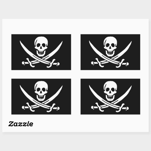 Calico Jack Rechthoekige Sticker (Vel)