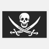 Calico Jack Rechthoekige Sticker (Voorkant)