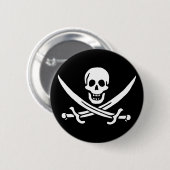 Calico Jack Ronde Button 5,7 Cm (Voorkant /achterkant)