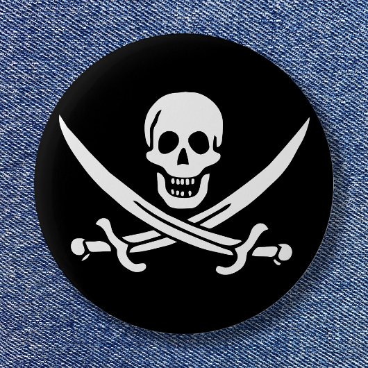 Calico Jack Ronde Button 5,7 Cm