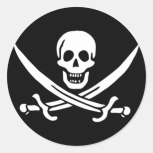 Calico Jack Ronde Sticker