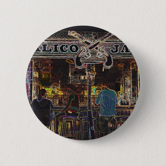 Calico Jacks Grand Cayman Eiland Ronde Button 5,7 Cm (Voorkant)