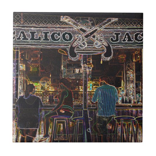 Calico Jacks Grand Cayman Eiland Tegeltje (Voorkant)