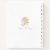 Calico kat bij tuin Spiral Notitieboek (Achterkant)