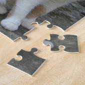 Calico-kat buiten legpuzzel (Zijkant)