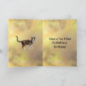 Calico kat en Happy Birthday Kaart (Binnen)