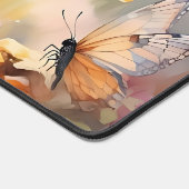 Calico Kat en Vlinders in de voorjaarstuin Bureaumat (Hoek)