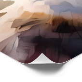 Calico Kat en Vlinders in de voorjaarstuin Perfect Poster (Hoek)