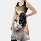 Calico Kat en Vlinders in de voorjaarstuin Schort (Insitu)