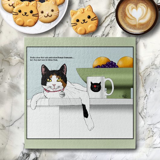 Calico Kat-houding Kat Keuken Legpuzzel