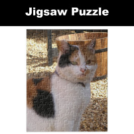 Calico kat in de tuin legpuzzel