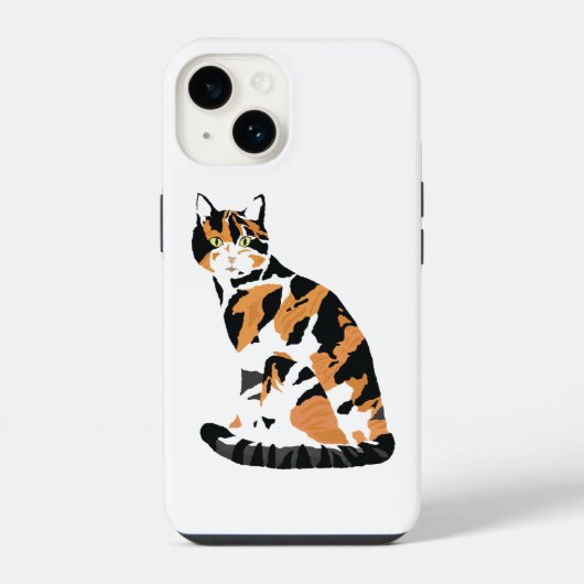 Calico-kat iPhone Hoesje (Achterkant)