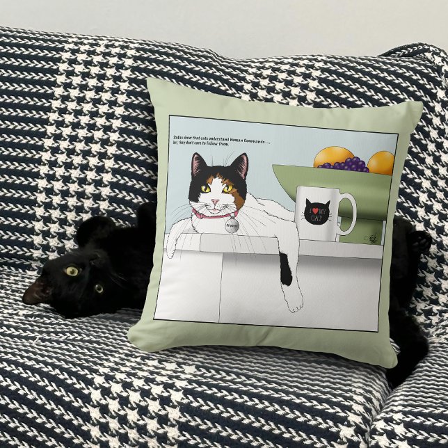 Calico Kat Karakter Kat Keuken Kussen (Creator heeft geüpload)