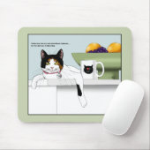 Calico Kat Karakter Kat Keuken Muismat (Met muis)