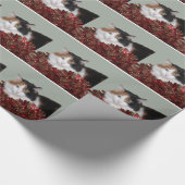 Calico kat Kerstmis Cadeaupapier (Hoek)