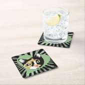 Calico kat liefde kartonnen onderzetters (Insitu)