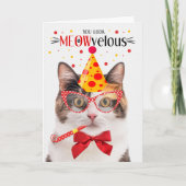 Calico Kat MEOWvelous Verjaardag Kaart (Voorkant)