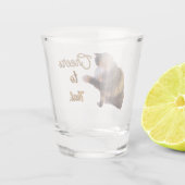 Calico Kat Schudt hem? Shot Glas (Achterkant)
