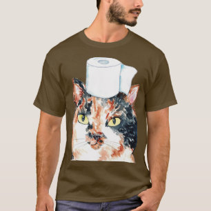 Calico kat toilet Schilderen 2 T-shirt