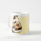 Calico-kat van achteren koffiemok (Voorkant links)