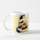 Calico-kat van achteren koffiemok (Links)