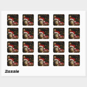 Calico Kerst Kitty Stickers (Vel)