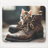 Calico Kitten in oude schoen Muismat (Voorkant)