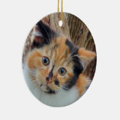 Calico kitten keramisch ornament (Rechts)