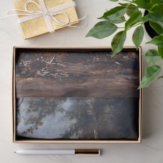 Calico Kitten Zittend Tussen Herfstbladeren Decoup Tissuepapier (Geschenk)