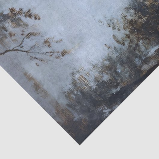 Calico Kitten Zittend Tussen Herfstbladeren Decoup Tissuepapier (Detail)