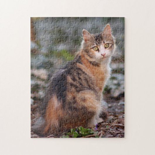 Calico Kitty Cat Legpuzzel (Verticaal)