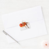 Calico lionhead goudvis (Carassius auratus) Vierkante Sticker (Envelop)