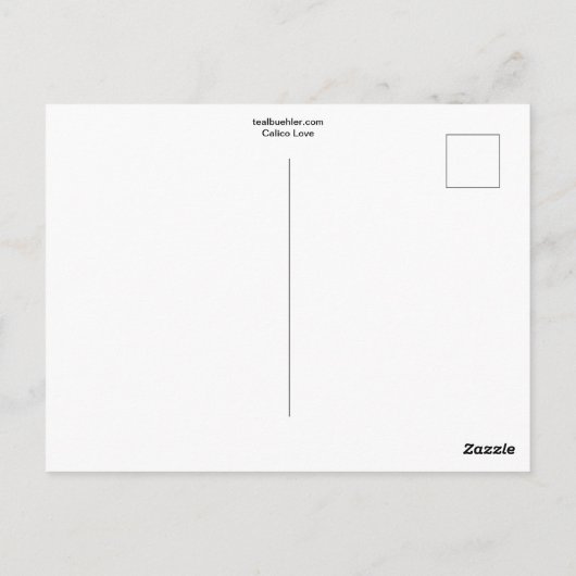 Calico Love Briefkaart (Achterkant)