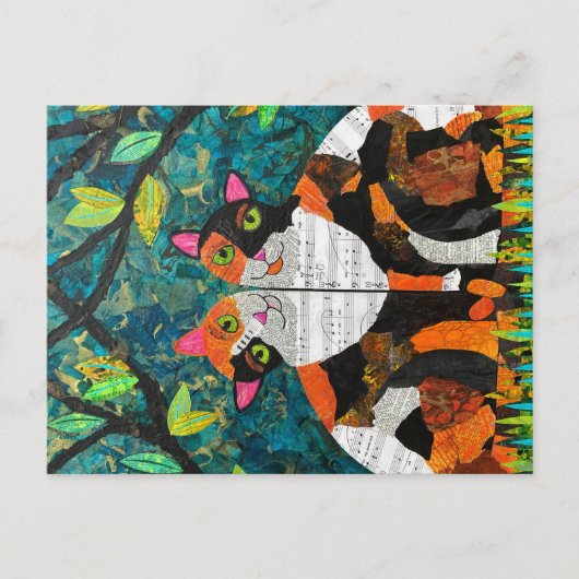 Calico Love Briefkaart (Voorkant)