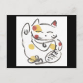 Calico Lucky Cat Briefkaart (Voorkant)