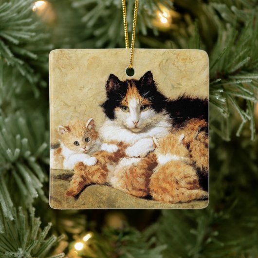 Calico Moeder & Kittens · H. Ronner-Knip · Ornamen Keramisch Ornament (Boom)