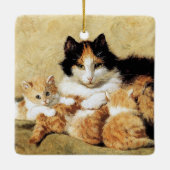 Calico Moeder & Kittens · H. Ronner-Knip · Ornamen Keramisch Ornament (Achterkant)