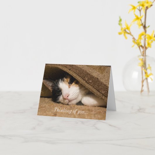 Calico onder het zelfvertrouwen van je Kaart (Gele Bloem)